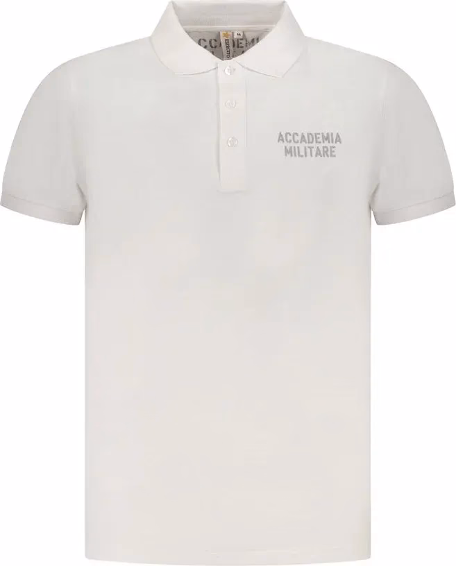 Bianco Cotton Male Polo Shirt