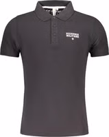 Black Cotton Men Polo 1