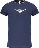 Blue Cotton Men's T-Shirt 1