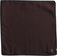 Brown DG Crown Silk Square Men Foulard Scarf 1
