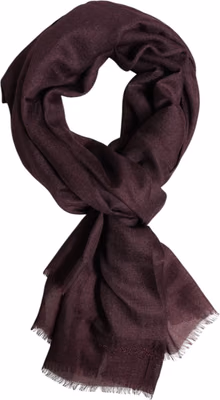 Maroon Cashmere Neck Warmer Wrap Shawl Scarf