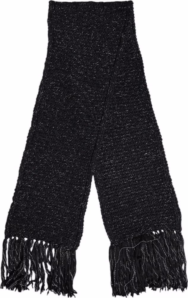 Black Cashmere Neck Warmer Wrap Shawl Scarf