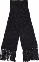 Black Cashmere Neck Warmer Wrap Shawl Scarf 1