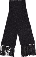 Black Cashmere Neck Warmer Wrap Shawl Scarf 2