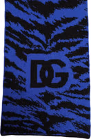 Blue Black Logo Neck Warmer Wrap Shawl Scarf 3