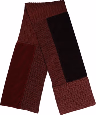 Maroon Black Neck Warmer Wrap Shawl Scarf