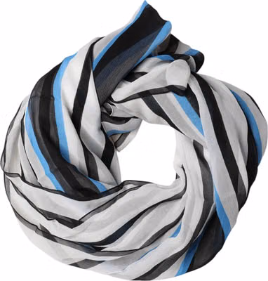 Multicolor Striped Neck Warmer Wrap Scarf