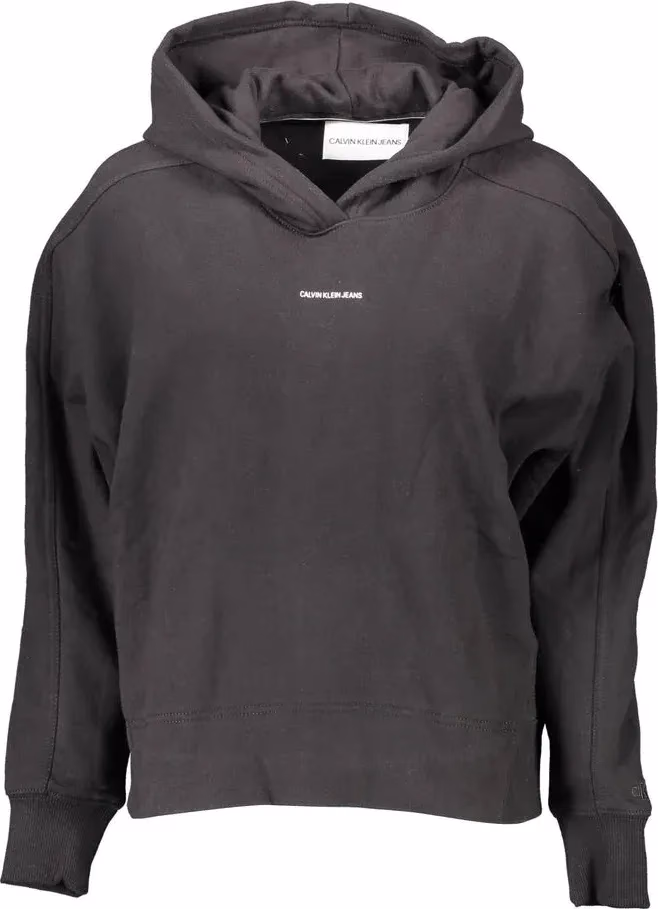 Black Cotton Women's Hoodie