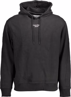 Black Cotton Men Sweatshirt