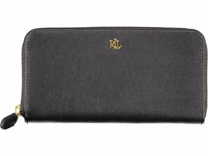 Black Leather Women Wallet