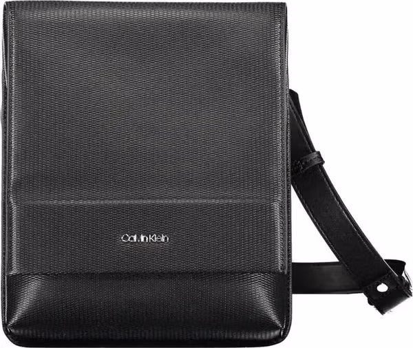 Nero Polyurethane Men Shoulder Bag