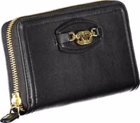 Black Polyurethane Women Wallet 3
