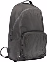 Black Recycled Polyester Men Backpack 3