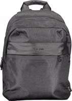 Black Polyester Men Backpack 1