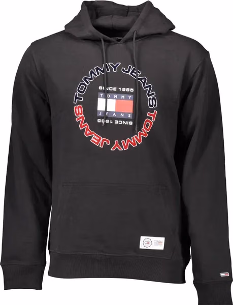Black Cotton Men's Sweatshirt