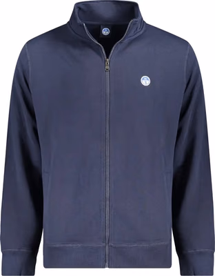 Blue Cotton Male Sweatshirt