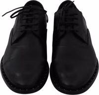 Black Leather Derby Formal Shoes 1