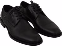 Black Leather Derby Formal Shoes 2