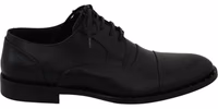 Black Leather Derby Formal Shoes 4