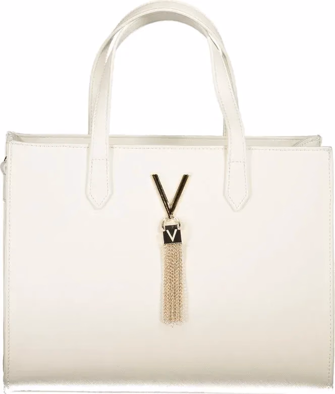 Bianco Polyurethane Women Bag