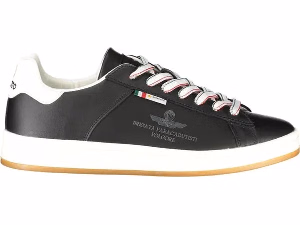 Black Polyurethane Men's Sneaker