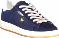 Blue Polyurethane Men Sneaker 2