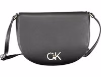 Black Polyurethane Women Shoulder Bag 1