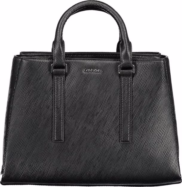 Nero Poliestere Women Handbag