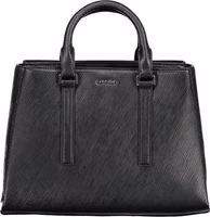 Nero Poliestere Women Handbag 1