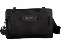 Black Polyester Men's Shoulder Bag 1