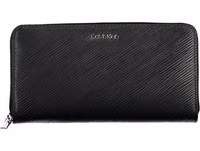 Black Polyurethane Women Wallet 1
