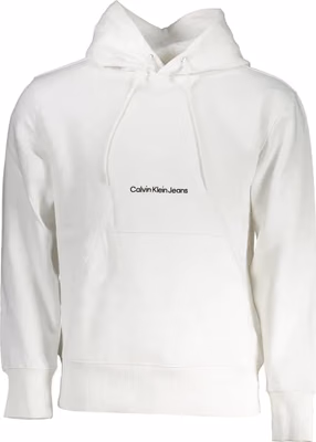White Cotton Men's Sweatshirt