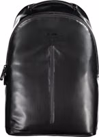 Black Polyester Men's Backpack 1