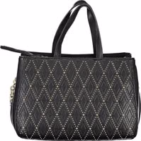 Nero Poliuretano Donna Bag with Adjustable and Removable Strap 1