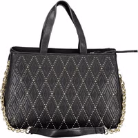 Nero Poliuretano Donna Bag with Adjustable and Removable Strap 2