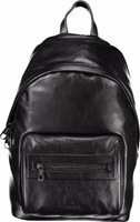 Black Polyester Men's Backpack 1