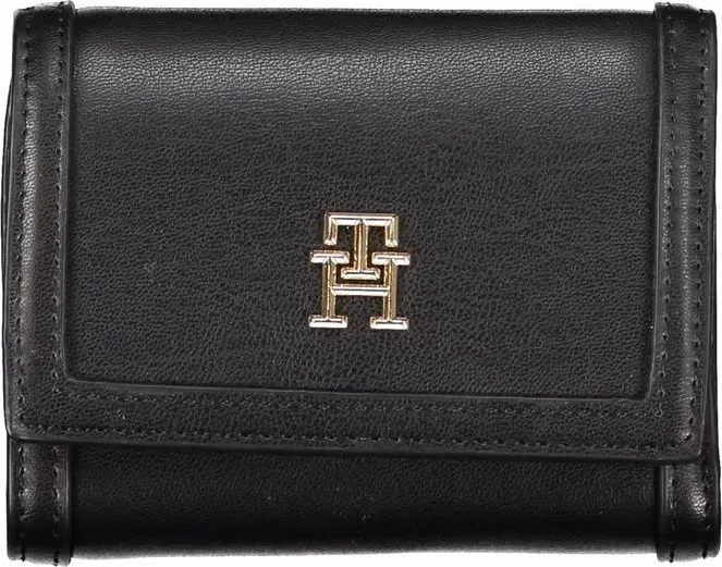 Black Polyurethane Women Wallet