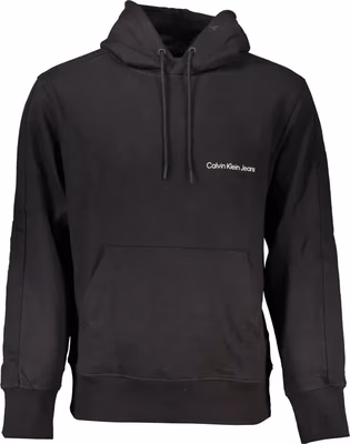 Black Cotton Men Sweater