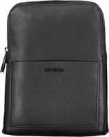 Black Polyurethane Men's Shoulder Bag 1