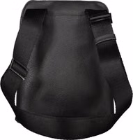 Black Polyurethane Men's Shoulder Bag 2