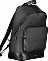 Black Polyester Men Backpack 3