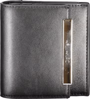 Black Polyurethane Women Wallet 1