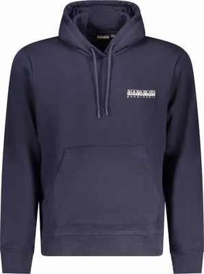 Blue Cotton Men's Hoodie