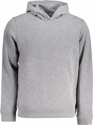 Grigio Polyester Men's Hoodie
