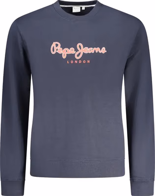 Blue Cotton Men's Sweatshirt