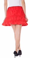 Red Polyester Women Skirt 2
