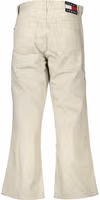 Beige Cotton Women Jeans 2