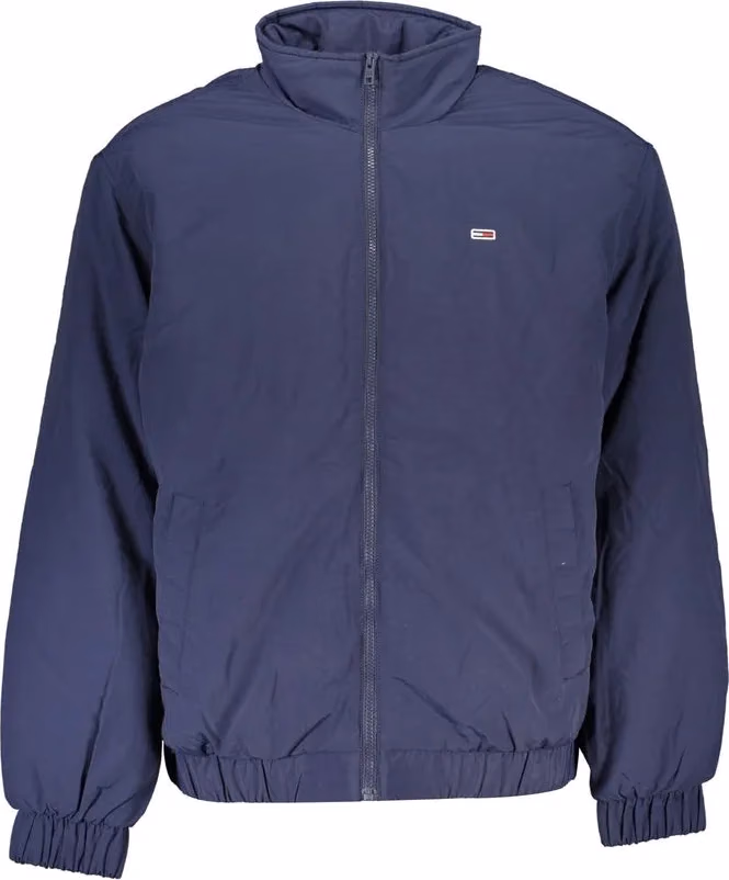 Blue Polyamide Men Jacket