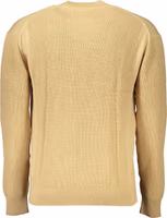 Beige Cotton Men Sweater 2