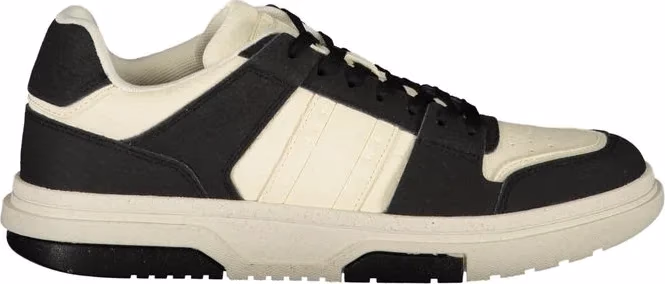 Black Polyester Men's Sneaker